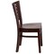 Flash Furniture Darby Series Slat Back Walnut Wood Restaurant Chair, PK2 2-XU-DG-W0108-WAL-WAL-GG - alternate 4